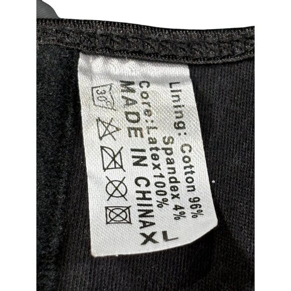 Black Waist Trainer Corset Belt For Women With Adjustable Hooks - Picture 4 of 5